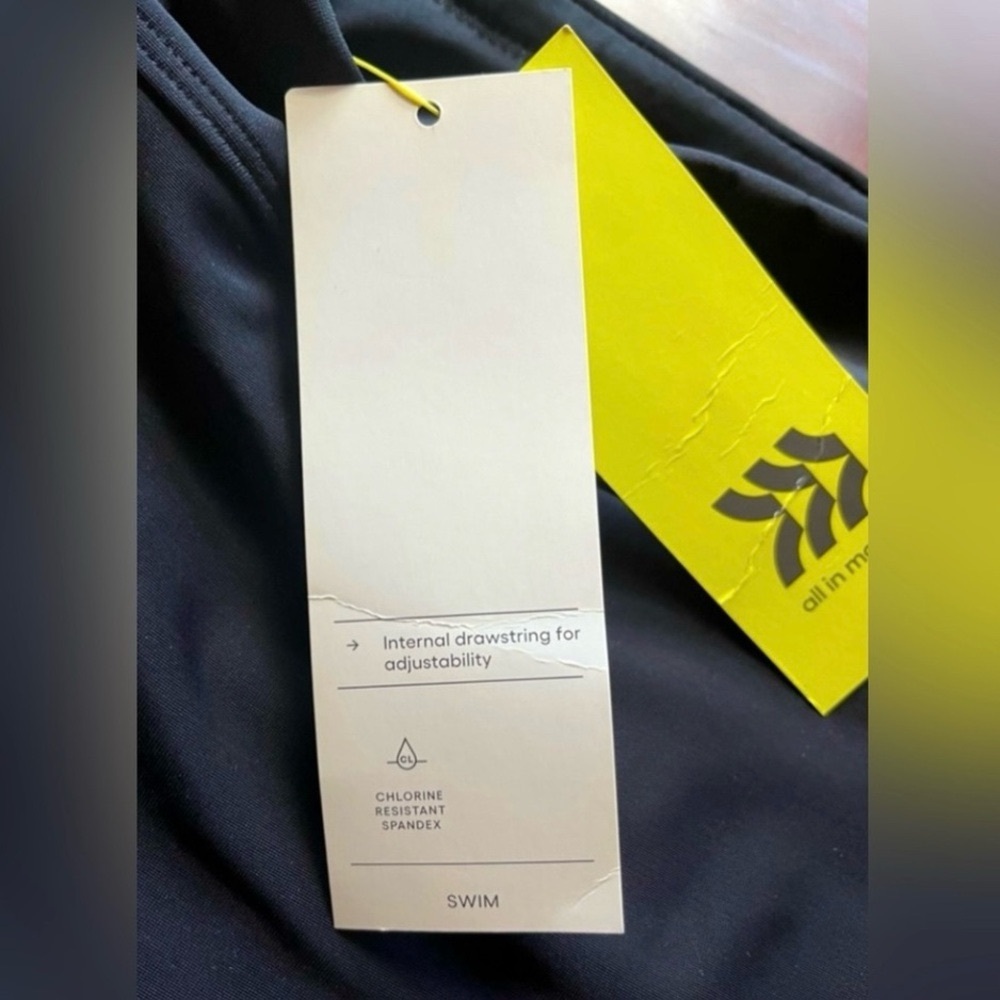 Black Swim Shorts with Adjustable Drawstring